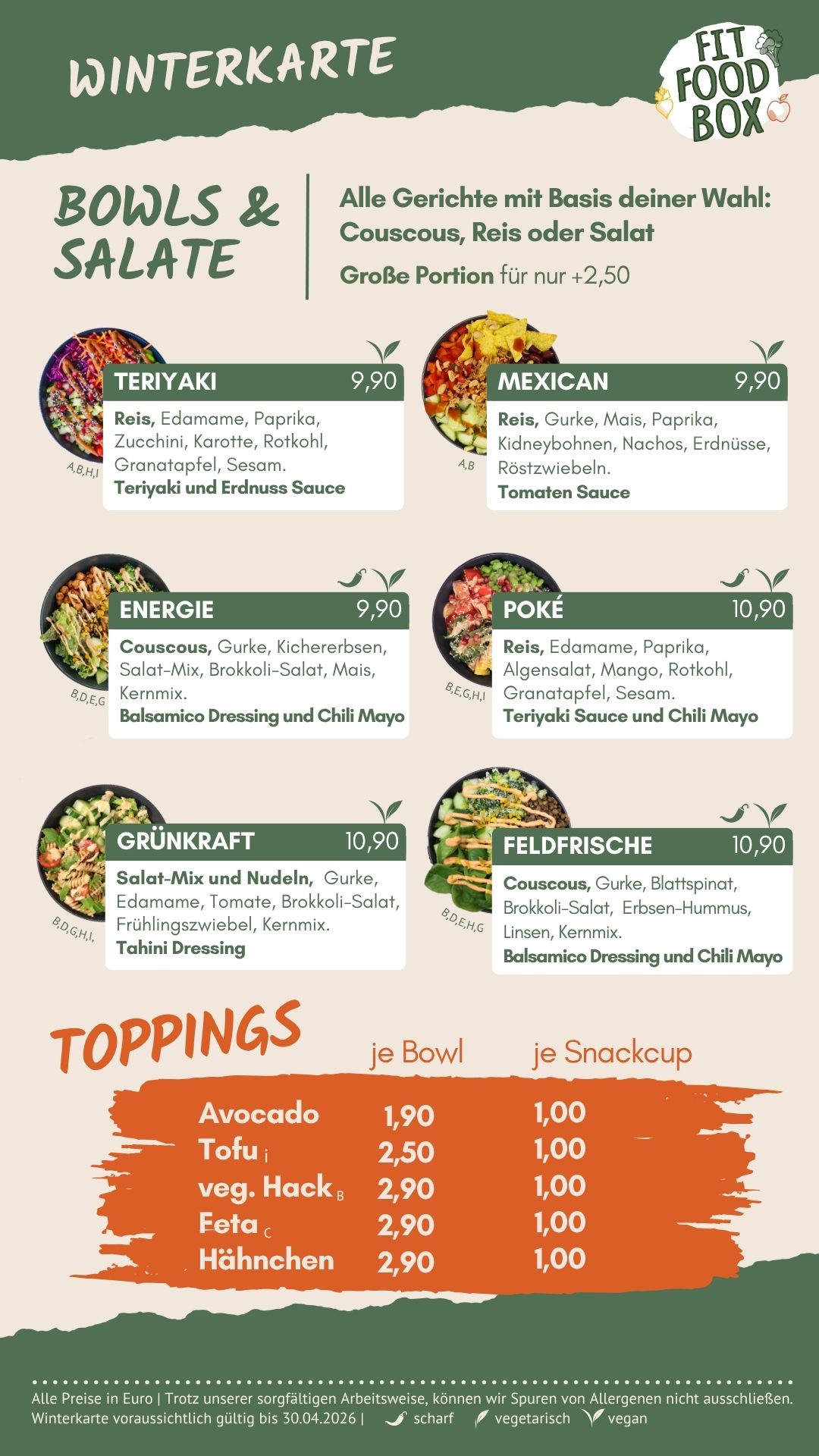 Fit Food Box - Bistro, Abhol- & Lieferservice für Bowls, Ramen, Salate, Snackcups in Kassel | Aktuelles